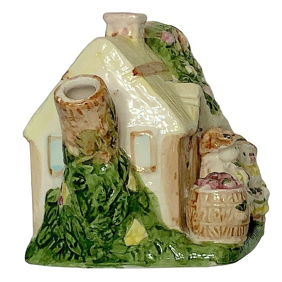 Vintage Teapot Cottage House Apple Tree Porcelain Ceramic 1994 Retro Collectible - Picture 3 of 16